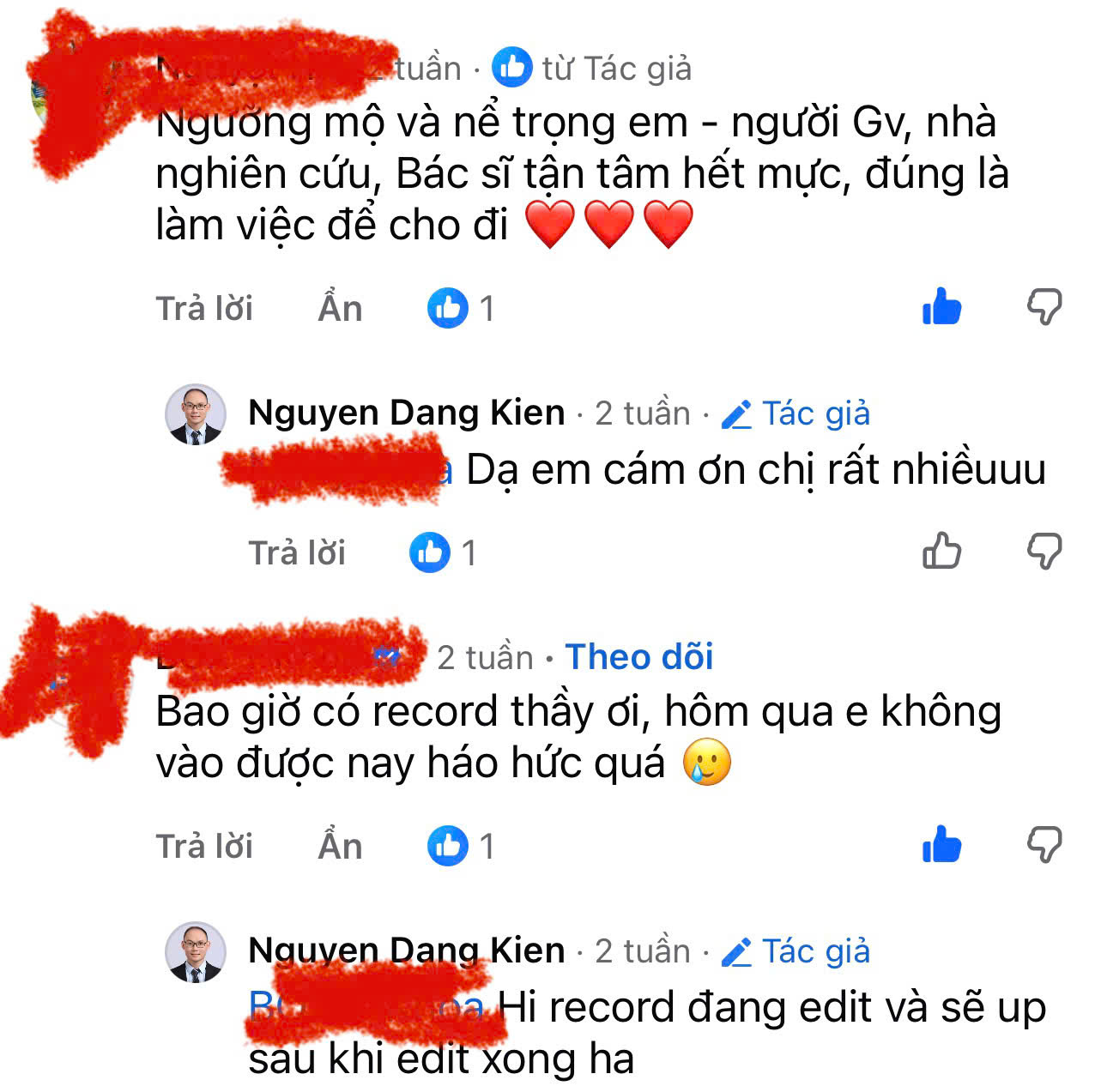Phản hồi học viên chương trình trước 9
